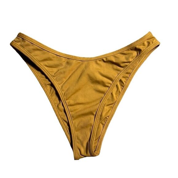 L*space bitsy cut bikini bottom marigold yellow medium - Picture 3 of 7